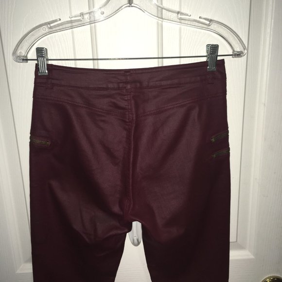 Divided H&M, Faux Leather Skinny Pants, Size 4 C3 - Picture 5 of 8